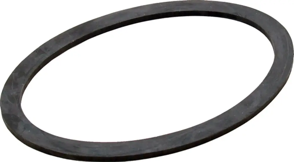 Schwarze, ovale Dichtung aus Gummi, geeignet für Handlochdeckel. Produkt der Marke Wolf, verwendet in spezifischen Maschinenmodellen.